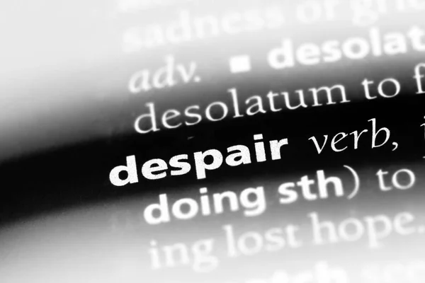 単語を辞書で絶望 絶望のコンセプト — ストック写真