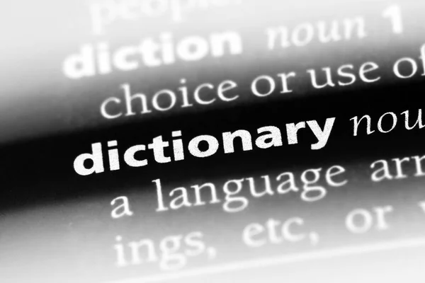 Λεξικό Λέξη Ένα Λεξικό Λεξικό Έννοια — Φωτογραφία Αρχείου