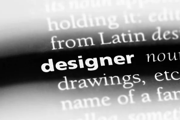 designer word in a dictionary. designer concept
