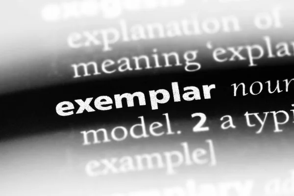 Exemplar Word Dictionary Exemplar Concept — Stock Photo, Image