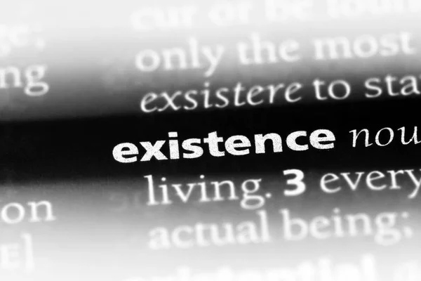 Existence Word Dictionary Existence Concept — Stock Photo, Image