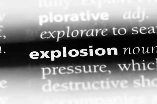 字典中的爆炸词 爆炸概念 — 图库照片