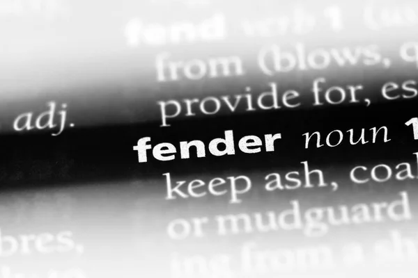 単語を辞書でフェンダー フェンダーのコンセプト — ストック写真
