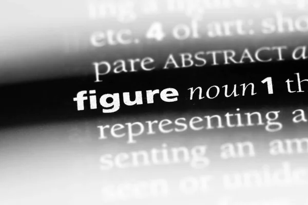 Figurer Mot Dans Dictionnaire Concept Figure — Photo