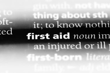 ilk yardım Word'de bir sözlük. ilk yardım kavramı