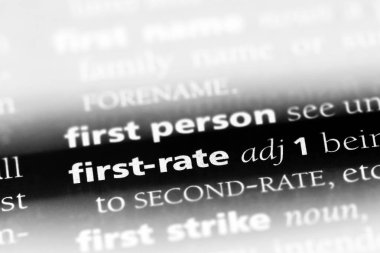 ilk oranı Word'de bir sözlük. ilk oranı kavramı