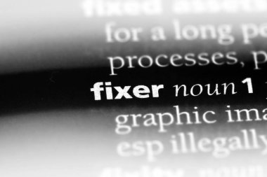 Fixer Word'de bir sözlük. Fixer kavramı