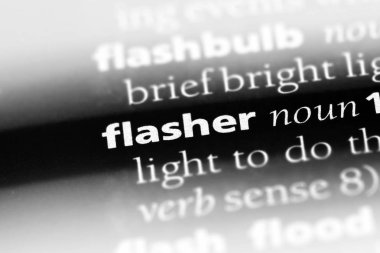 Flaşör Word'de bir sözlük. Flaşör kavramı