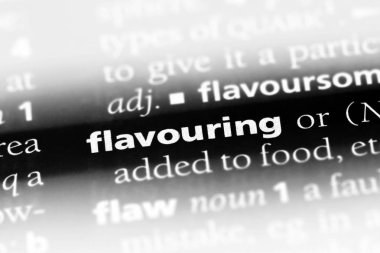 bir sözlüğü'ndeki sözcüğü tatlandırma. Aroma kavramı