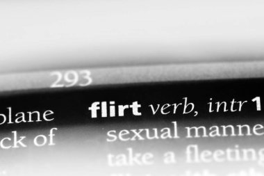 bir sözlüğü'ndeki sözcüğü flört. flört kavramı