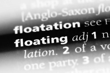 sözcük sözlükte yüzer. kayan kavramı