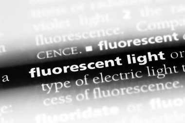 floresan ışık tek kelimeyle bir sözlük. floresan ışık kavramı