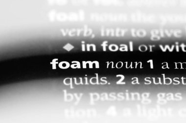 köpük Word'de bir sözlük. köpük kavramı