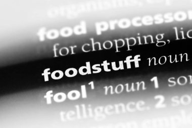 Gıda Word'de bir sözlük. gıda kavramı