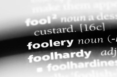 Foolery sözcük sözlüğe. Foolery kavramı