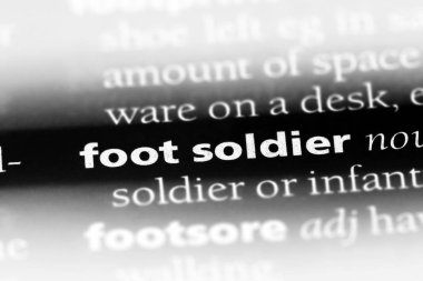 Piyade Word'de bir sözlük. Piyade kavramı