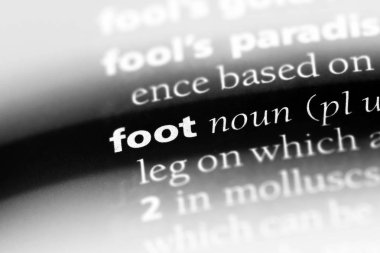 bir sözlüğü'ndeki sözcüğü ayak. ayak kavramı