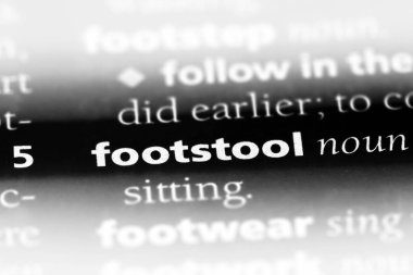 tabure Word'de bir sözlük. tabure kavramı