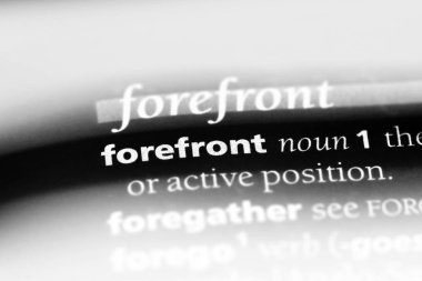 Forefront Word'de bir sözlük. Forefront kavramı