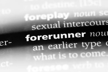 bir sözlüğü'ndeki öncüsü sözcüğü. öncüsü kavramı