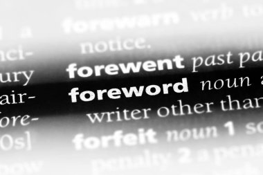 Önsöz Word'de bir sözlük. Önsöz kavramı