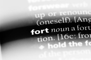Fort Word'de bir sözlük. Fort kavramı