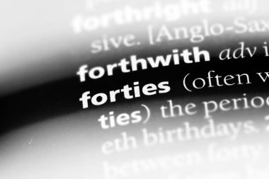 kırklı bir sözlükte kelime. Kırklı kavramı