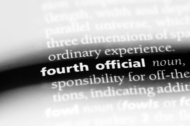 Dördüncü resmi kelime sözlüğe. Dördüncü resmi kavramı