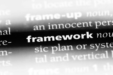 çerçeve Word'de bir sözlük. çerçeve kavramı