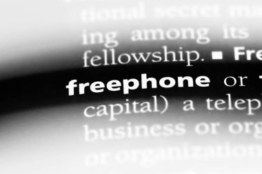 Ücretsiz telefon Word'de bir sözlük. Ücretsiz telefon genel kavram