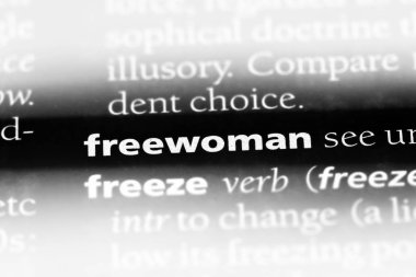 freewoman sözcük sözlüğe. freewoman kavramı