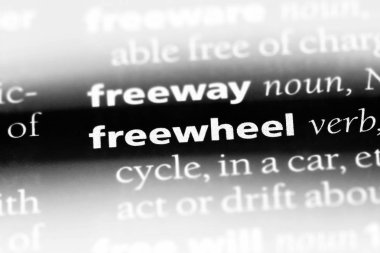 bir sözlüğü'ndeki sözcüğü freewheel. kavram freewheel