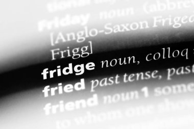 buzdolabı Word'de bir sözlük. buzdolabı kavramı