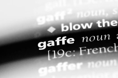 gaf Word'de bir sözlük. gaf kavramı