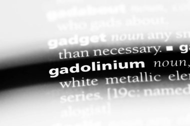Gadolinyum Word'de bir sözlük. Gadolinyum kavramı