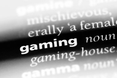 oyun tek kelimeyle bir sözlük. oyun kavramı