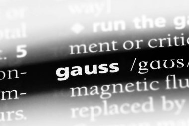 Gauss Word'de bir sözlük. Gauss kavramı
