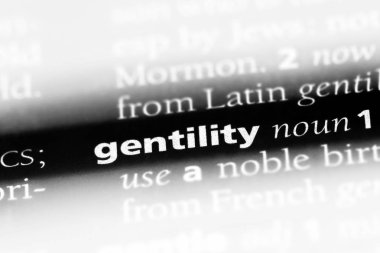 Kibarlık Word'de bir sözlük. Kibarlık kavramı