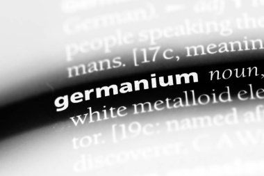 germanyum Word'de bir sözlük. germanyum kavramı