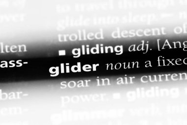 Planör Word'de bir sözlük. Planör kavramı