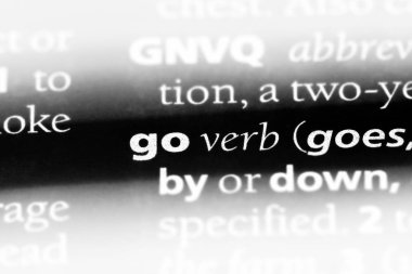 bir sözlük Word'de git. kavram git