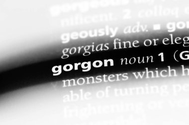 Gorgon Word'de bir sözlük. Gorgon kavramı