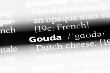 Gouda Word'de bir sözlük. Gouda kavramı
