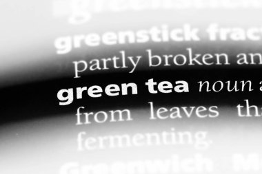 yeşil çay Word'de bir sözlük. yeşil çay kavramı