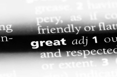 harika tek kelimeyle bir sözlük. büyük kavram