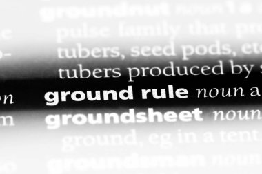 kural sözcük sözlükte yer. zemin kural kavramı