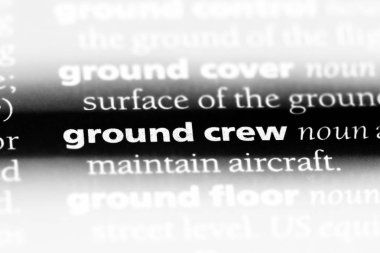 yer ekibi Word'de bir sözlük. yer ekibi kavramı