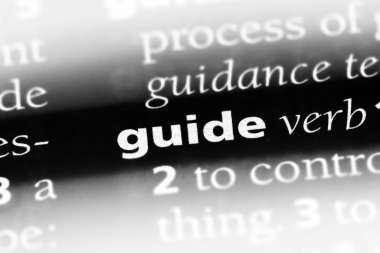 Kılavuzu Word'de bir sözlük. Kılavuzu kavramı