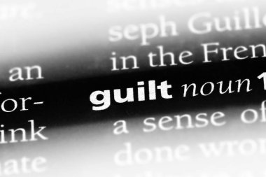 suçluluk Word'de bir sözlük. suçluluk kavramı