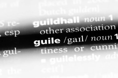 bir sözlüğü'ndeki sözcüğü guile. Guile kavramı